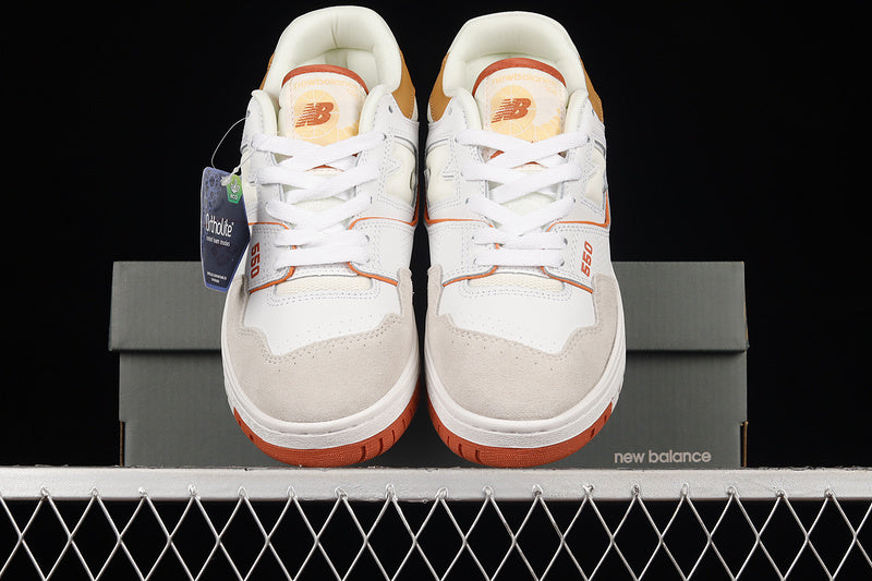 NEW BALANCE 550  WHITE/WHITE/AU LAIT