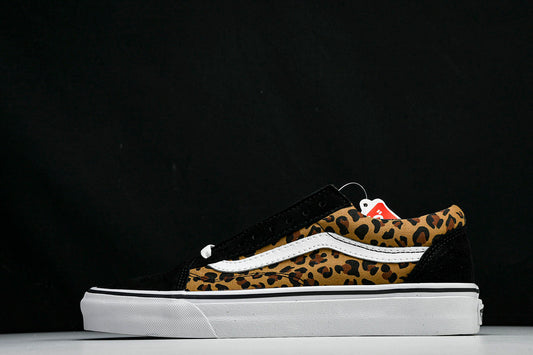 VANS OLD SKOOL LEOPARD PRINT BLACK/BROWN