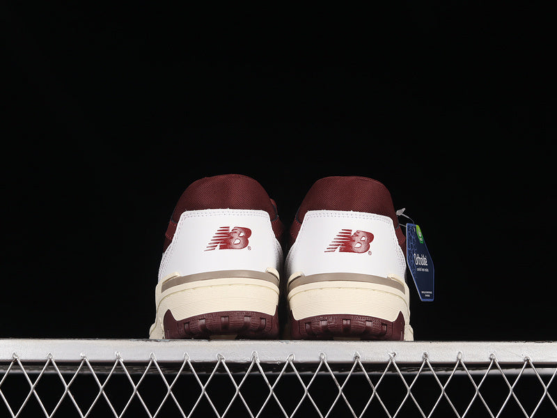 NEW BALANCE 550 WHITE/WINE RED/BLUE