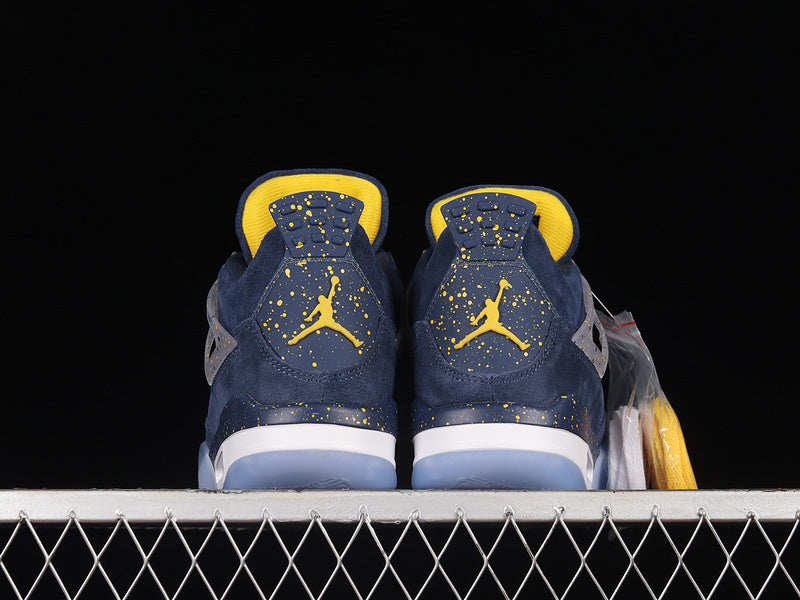 AIR JORDAN 4 RETRO MICHIGAN WOLVERINES NAVY/AMARILLO/WHITE