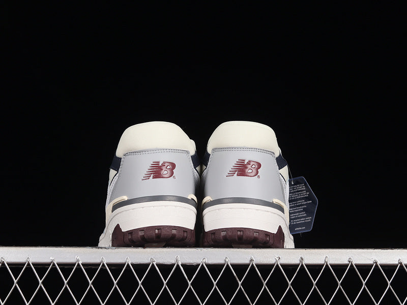 NEW BALANCE 550 WHITE/NATURAL INDIGO/BURGUNDY