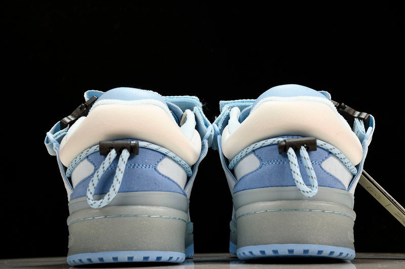 ADIDAS BAD BUNNY X FORUM BUCKLE LOW BLUE TINT/LIGHT BLUE/CLEAR BLUE