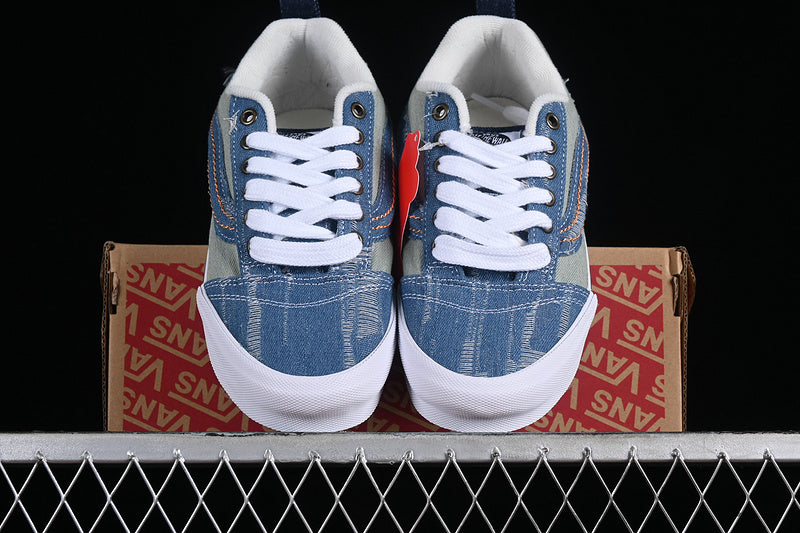 VANS CLASSICS KNU SKOOL WHITE/BLUE/GREE