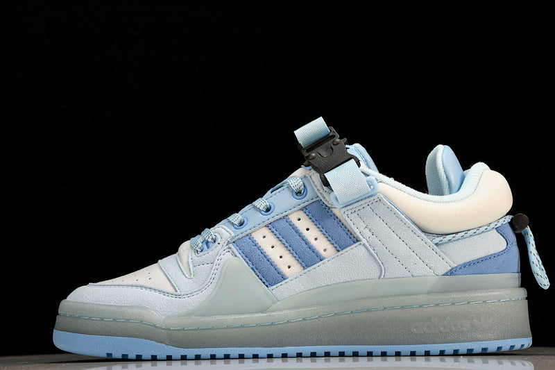 ADIDAS BAD BUNNY X FORUM BUCKLE LOW BLUE TINT/LIGHT BLUE/CLEAR BLUE