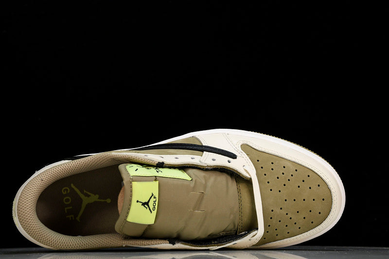 NIKE TRAVIS SCOTT AIR JORDAN 1 LOW OG WHITE/BLACK/GREEN