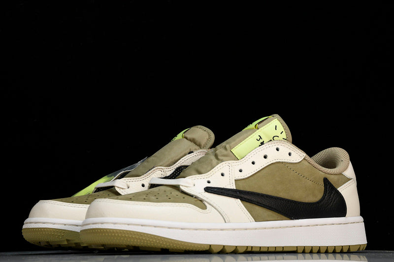 NIKE TRAVIS SCOTT AIR JORDAN 1 LOW OG WHITE/BLACK/GREEN