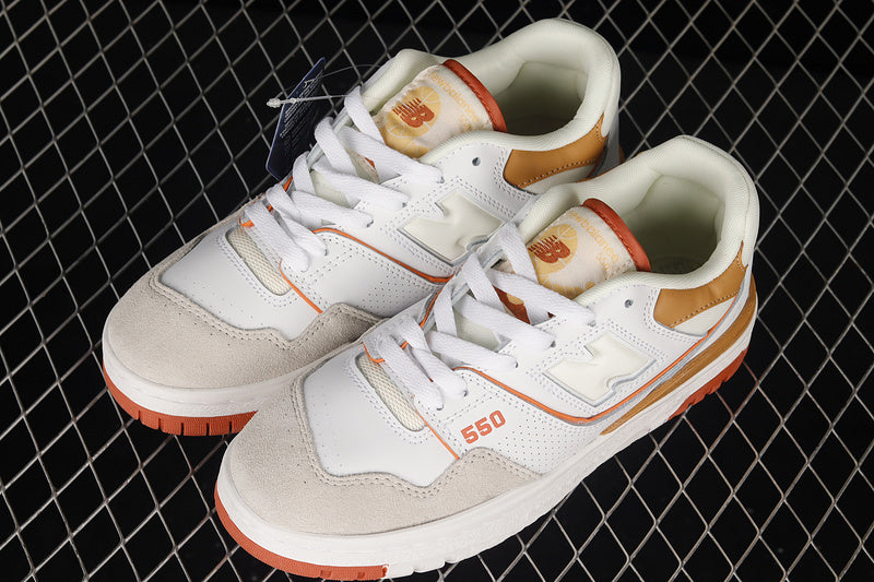 NEW BALANCE 550  WHITE/WHITE/AU LAIT