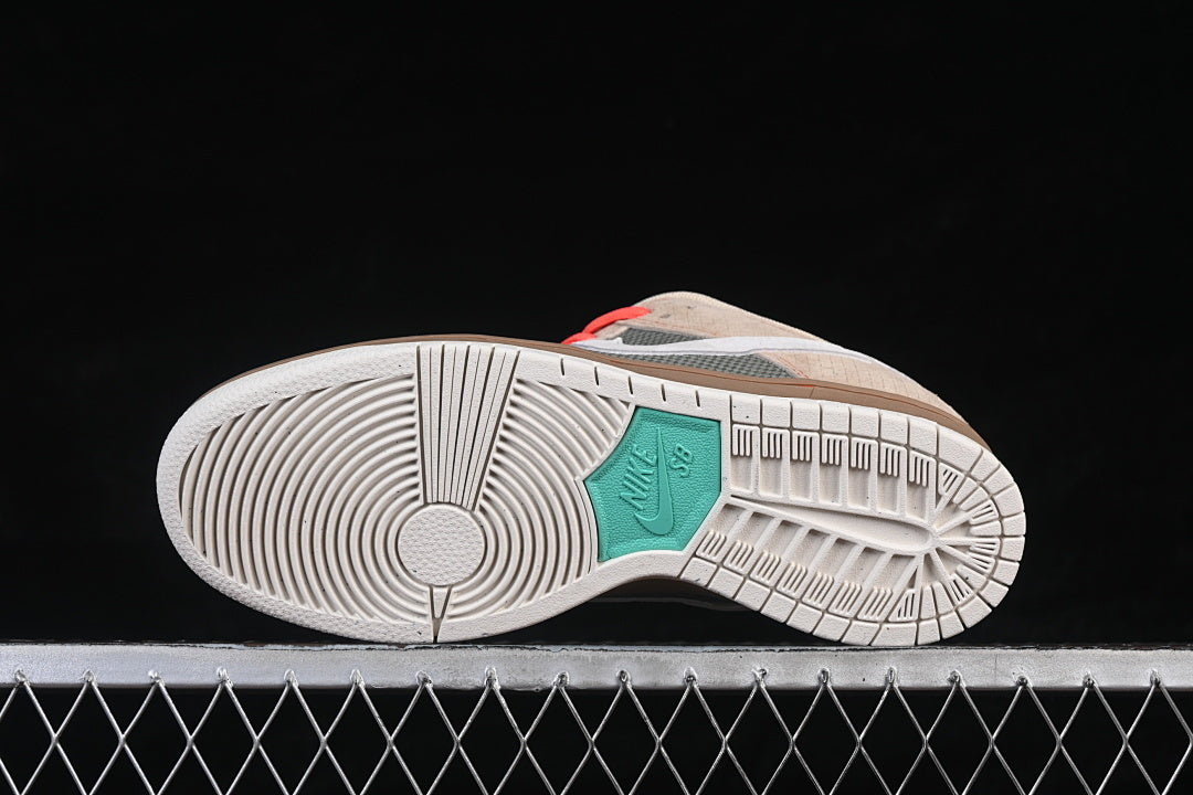 NIKE DUNK LOW CANVAS/BEIGE-BRIGHT CRIMSON