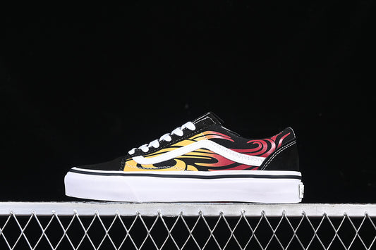 VANS OLD SKOOL WHITE/BLACK/RED