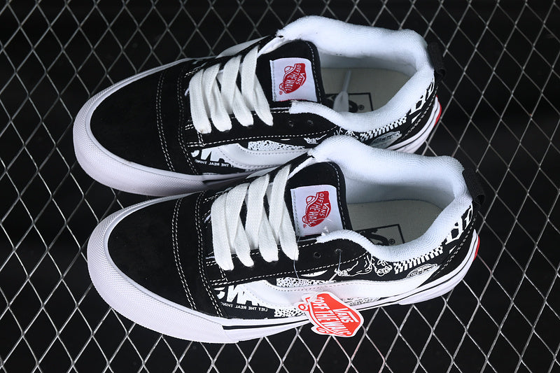 VANS KNU SKOOL WHITE/BLACK