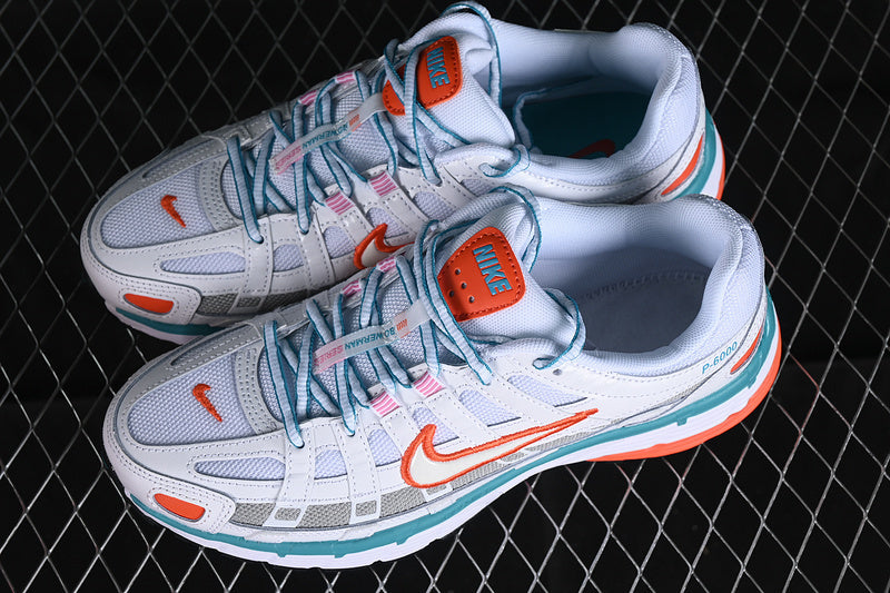 NIKE P-6000 WHITE/WHITE/ORACLE AQUA
