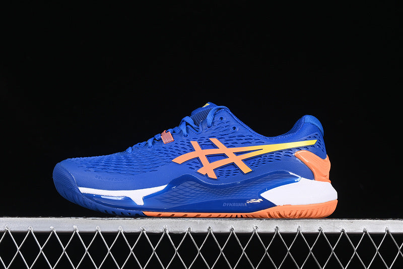 ASICS GEL-RESOLUTION 9 TUNA BLUE/SUN PEACH