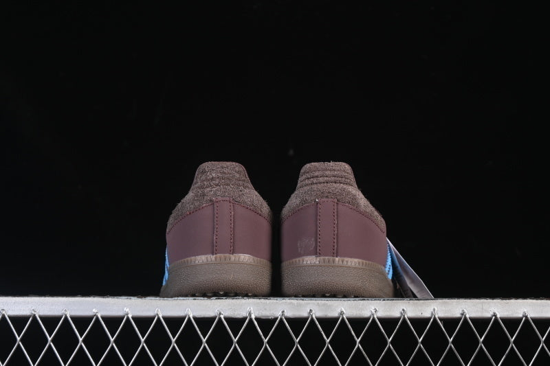 SAMBA OG CLOVER CASUAL BOARD SHOES SKY BLUE/WINE RED