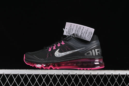 AIR MAX 2013 GS BLACK/DARK GREY/FUSION PINK/METALLIC SILVER