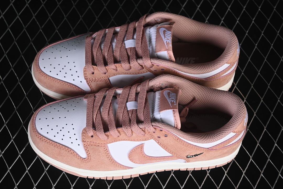 NIKE DUNK LOW CASUAL SNEAKERS DARK PINK/WHITE