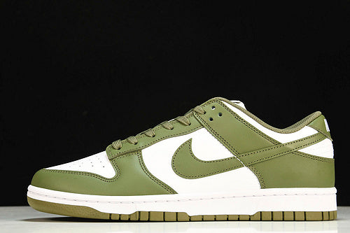 NIKE DUNK LOW WHITE/MEDIUM OLIVE/WHITE