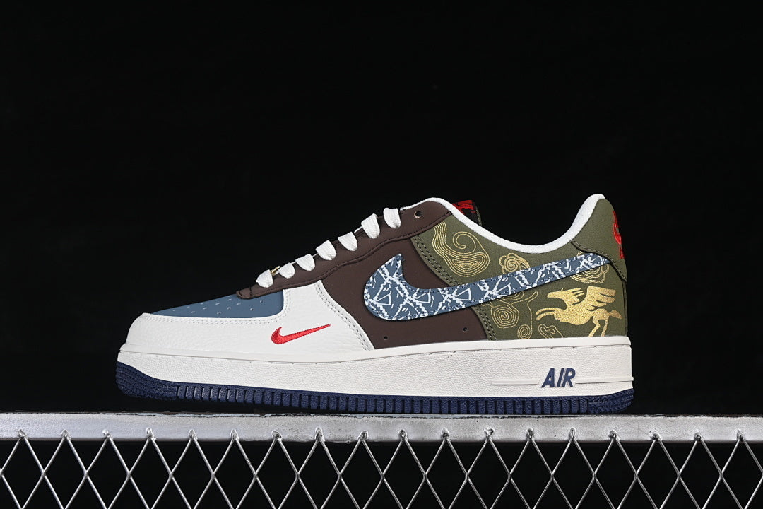 AIR FORCE 1 LOW 07 BLUE/GREEN/WHITE/BROWN