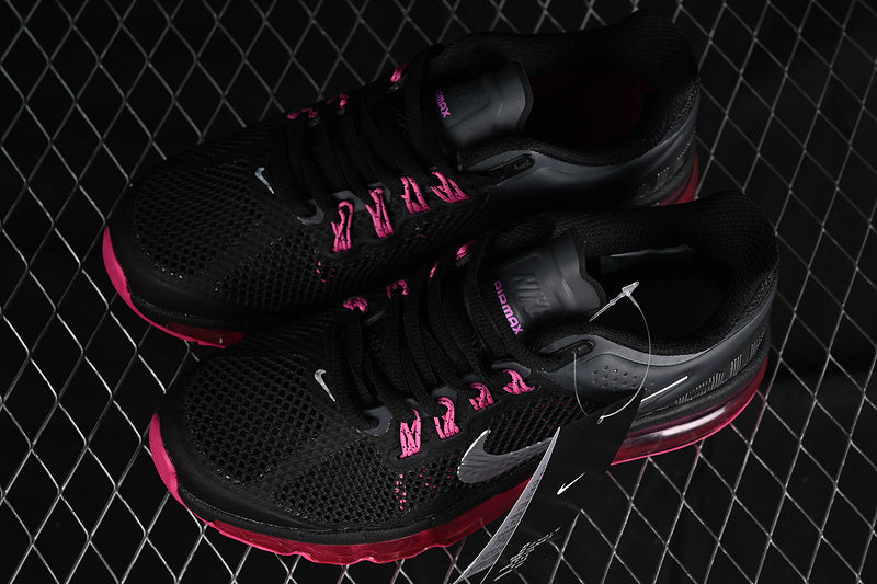 AIR MAX 2013 GS BLACK/DARK GREY/FUSION PINK/METALLIC SILVER