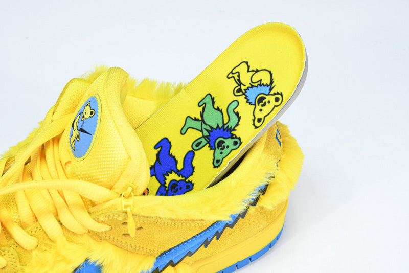 NIKE DUNK LOW X GRATEFUL DEAD YELLOW BEAR OPTI YELLOW/BLUE FURY