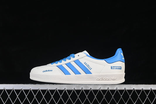 ORIGINALS GAZELLE INDOOR LOW-TOP SNEAKERS WHITE/BLUE