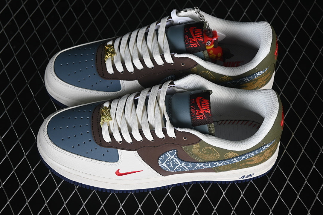 AIR FORCE 1 LOW 07 BLUE/GREEN/WHITE/BROWN