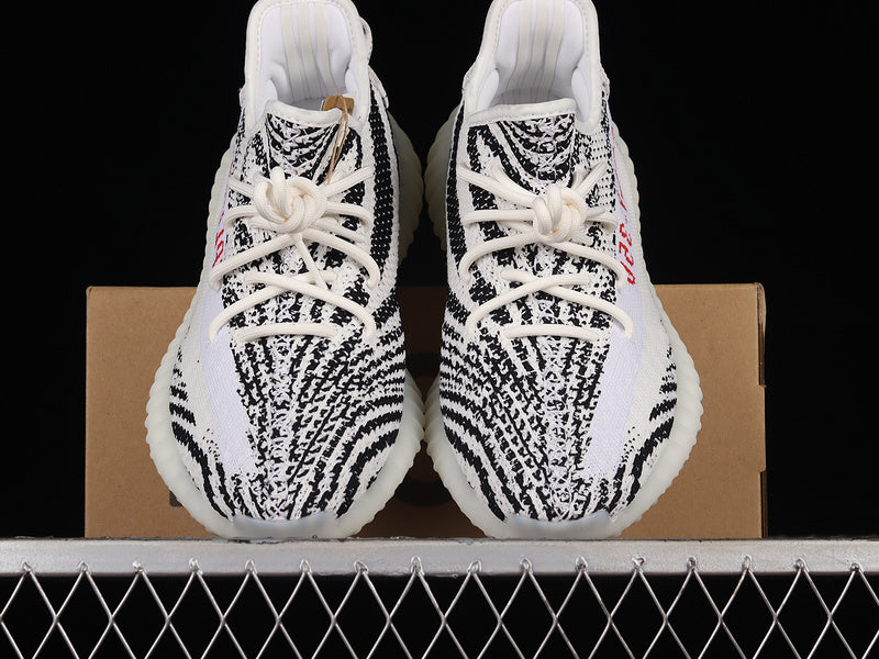OG YEEZY BOOST 350 V2 ZEBRA WHITE/CORE BLACK/RED