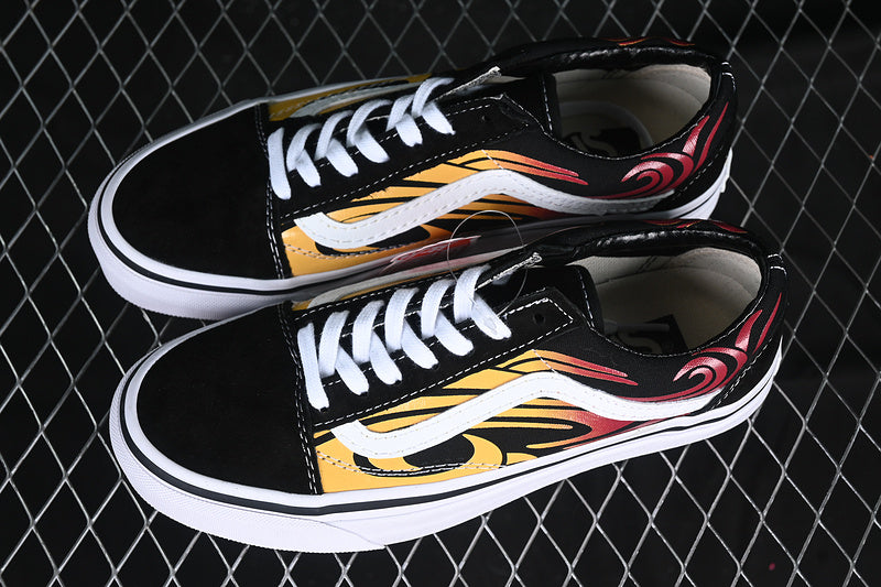VANS OLD SKOOL WHITE/BLACK/RED