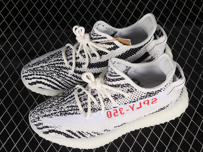 OG YEEZY BOOST 350 V2 ZEBRA WHITE/CORE BLACK/RED