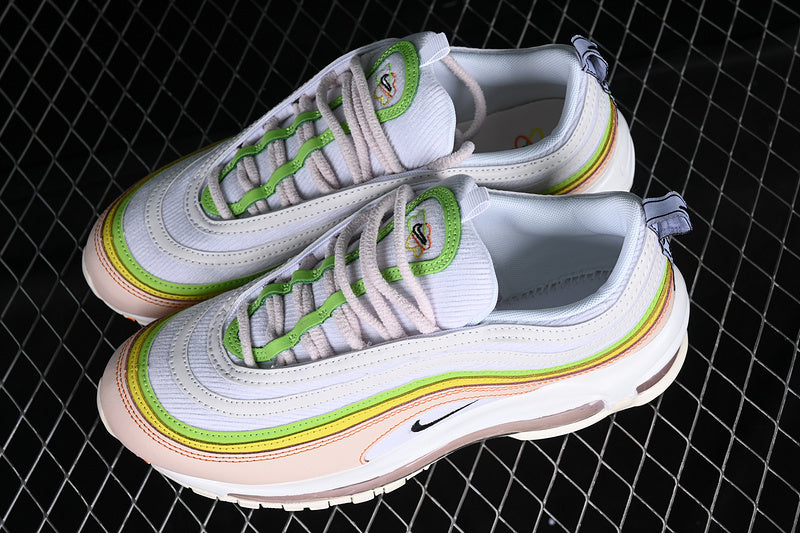 AIR MAX 97 FEEL LOVE WHITE/PEARL PINK/ACTION GREEN/BLACK
