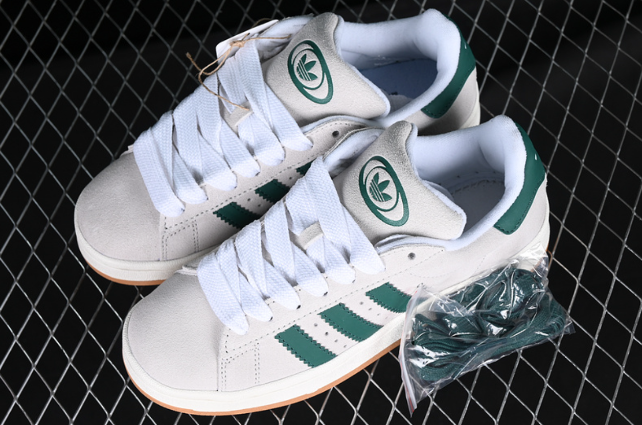 ADIDAS CAMPUS 00S CRYSTAL WHITE/DARK GREEN/OFF WHITE