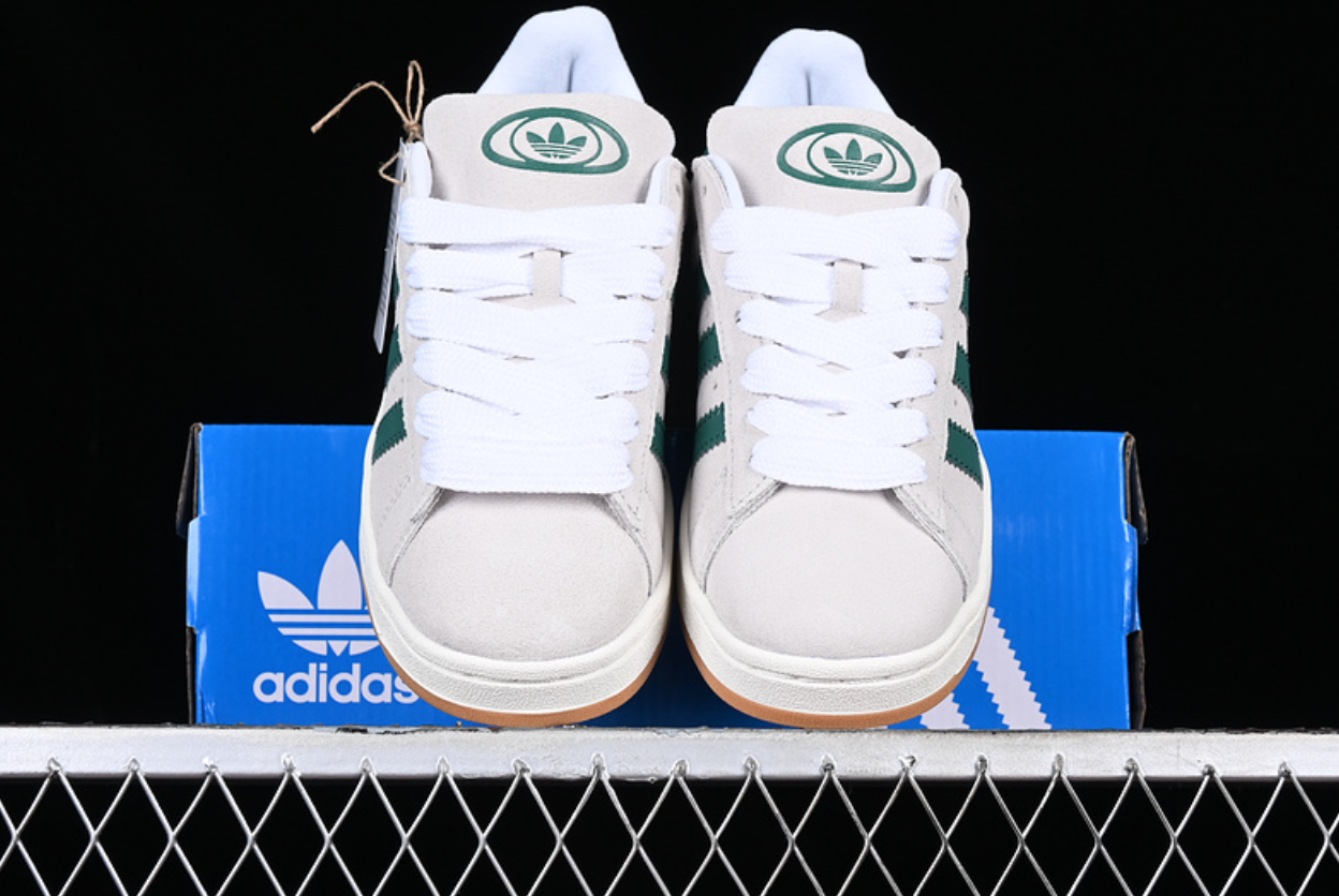 ADIDAS CAMPUS 00S CRYSTAL WHITE/DARK GREEN/OFF WHITE