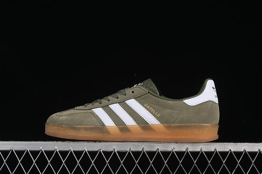 ORIGINALS GAZELLE INDOOR OLIVE STRATA/CLOUD WHITE/GOLD METALLIC