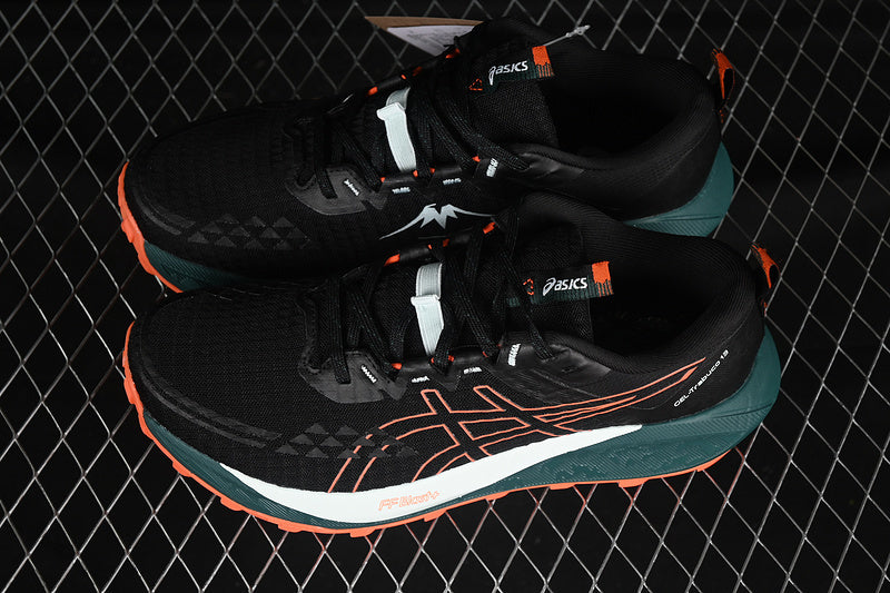 ASICS GEL-TRABUCO 13 BLACK/GREEN/ORANGE/WHITE