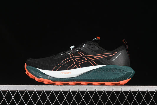 ASICS GEL-TRABUCO 13 BLACK/GREEN/ORANGE/WHITE