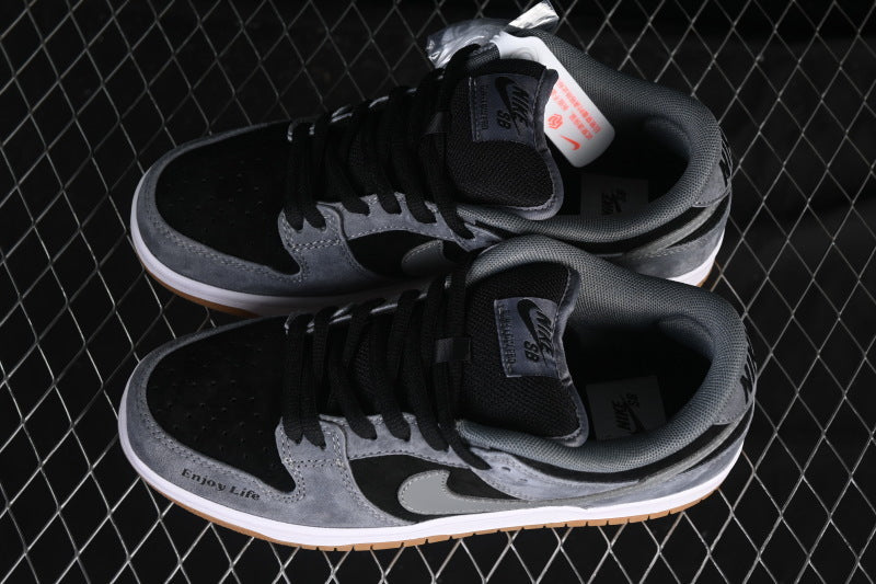 NIKE DUNK LOW CASUAL SNEAKERS DARK GRAY/BLACK/BROWN