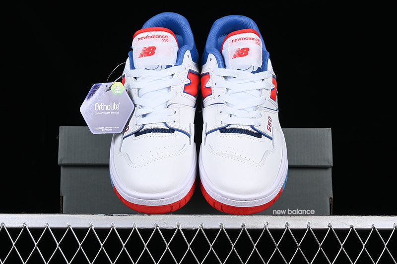 NEW BALANCE 550 WHITE/TRUE RED/ATLANTIC BLUE