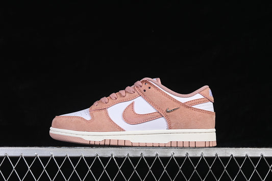 NIKE DUNK LOW CASUAL SNEAKERS DARK PINK/WHITE