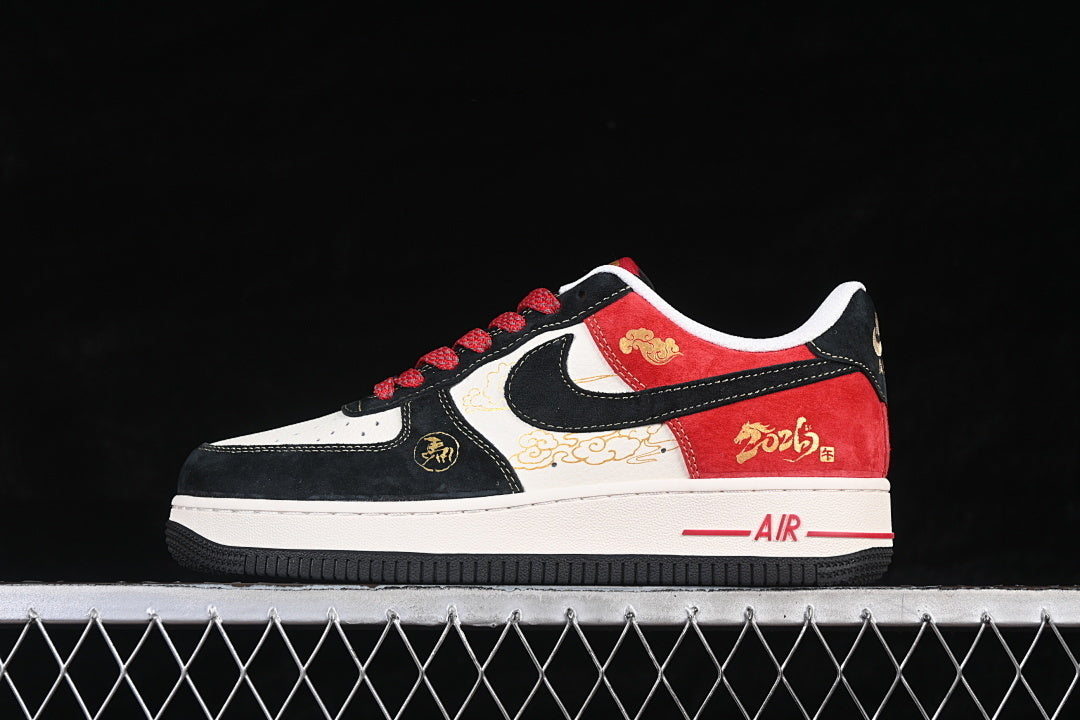 AIR FORCE 1 LOW 07 WHITE/BLACK/RED/GOLD