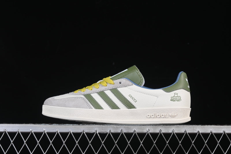ORIGINALS GAZELLE INDOOR LOW-TOP SNEAKERS GREY/WHITE/GREEN