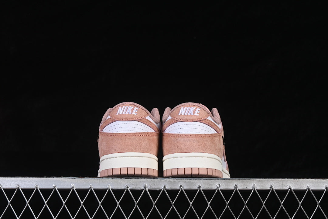 NIKE DUNK LOW CASUAL SNEAKERS DARK PINK/WHITE