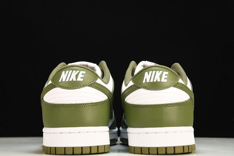 NIKE DUNK LOW WHITE/MEDIUM OLIVE/WHITE