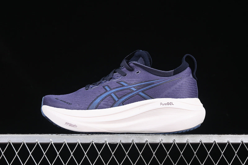 ASICS GEL-NIMBUS 27 WHITE/BLACK/BLUE/PURPLE