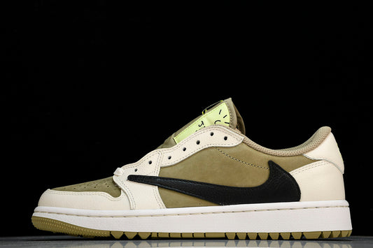 NIKE TRAVIS SCOTT AIR JORDAN 1 LOW OG WHITE/BLACK/GREEN